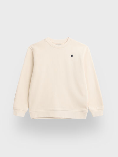 SUDADERA BASIC KIDS BEIGE