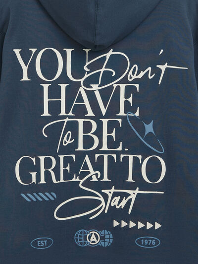 SUDADERA START AZUL MARINO