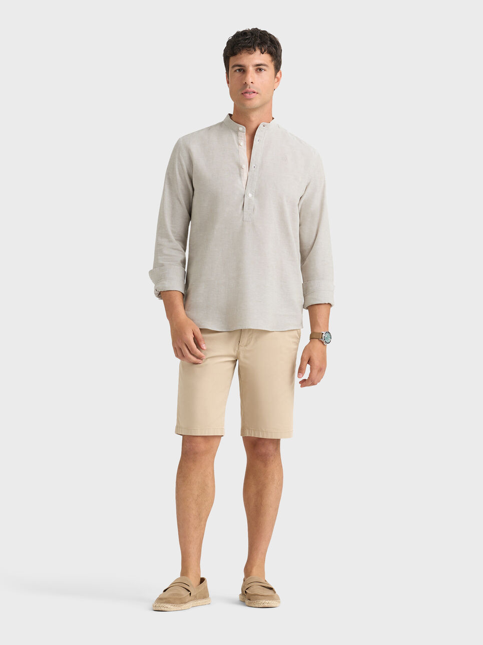 POLERA LINO MAO CONTRASTE