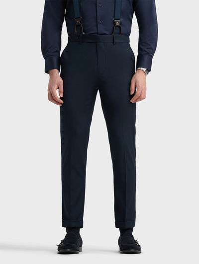 PANTALON TWILL CRUZADO AZUL MARINO