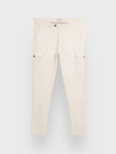 PANTALON CARGO CRUDO