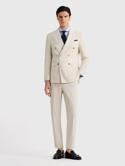 PANTALON CAPOLUNGO PLAIN BEIGE