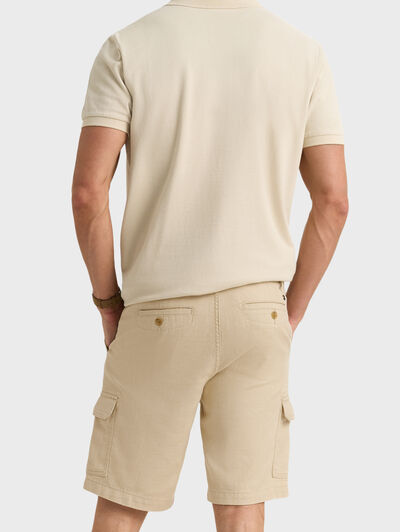 BERMUDA TINTADA CARGO CAMEL