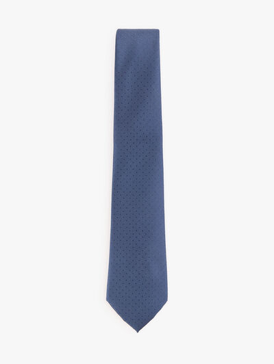 CORBATA JACQUARD MF AZUL MARINO