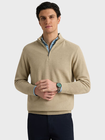 JERSEY CREMALLERA BEIGE