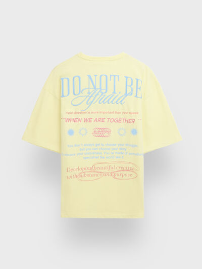 CAMISETA AFRAID AMARILLO