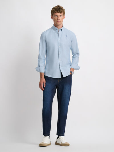 CAMISA OXFORD SOLID AZUL