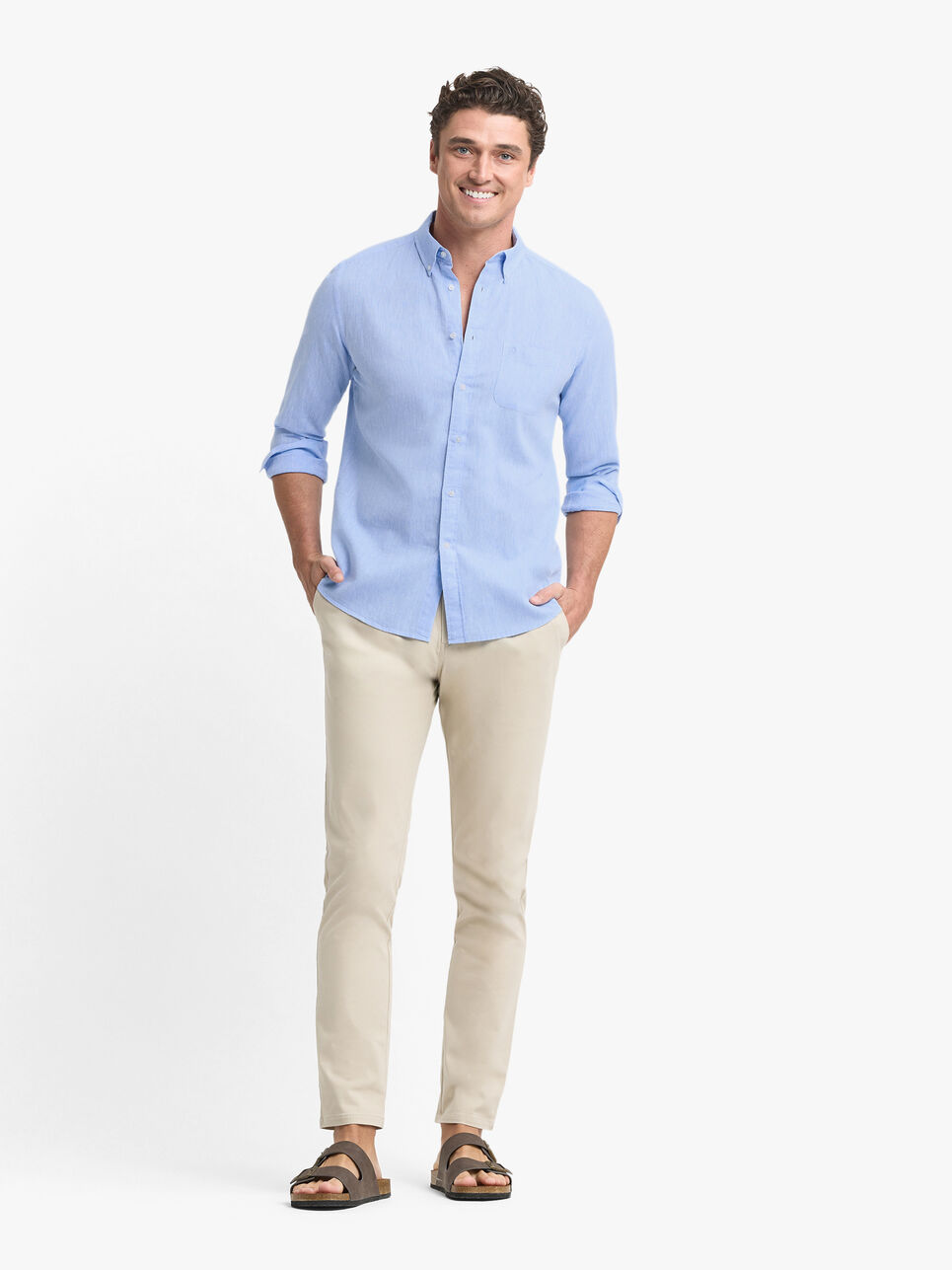 CAMISA LINO BOLSILLO