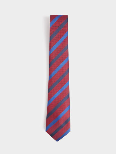 CORBATA JACQUARD MF AZUL MARINO