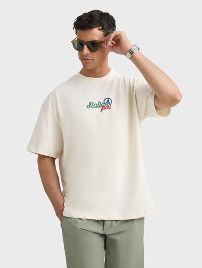 CAMISETA ITALIA BEIGE