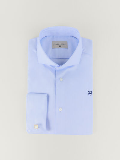CAMISA PANAMA P.DOBLE CELESTE