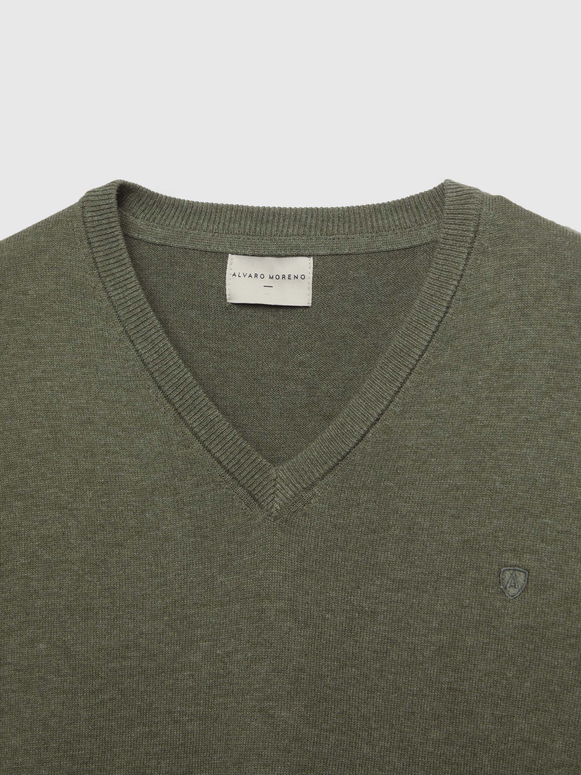 JERSEY V NECK VERDE