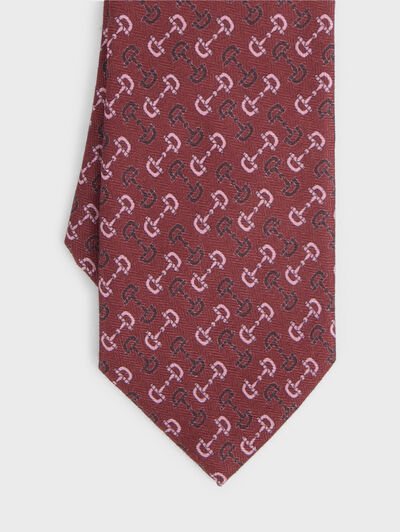 CORBATA PRINTED BURDEOS