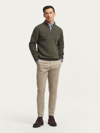 PANTALON MORETTI CAMEL