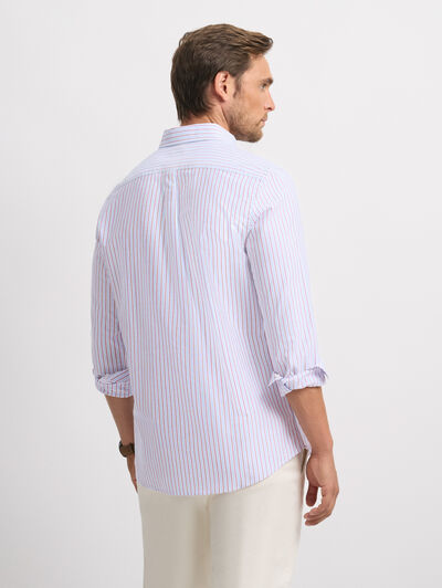 CAMISA OXFORD COMBO BURDEOS