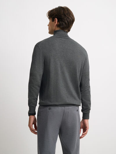 JERSEY CUELLO VUELTO GRIS