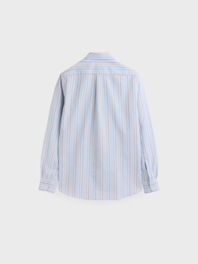 CAMISA OXFORD DEEP CELESTE