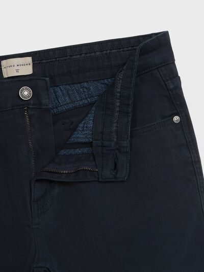 PANTALON MICRO 5PKT AZUL MARINO