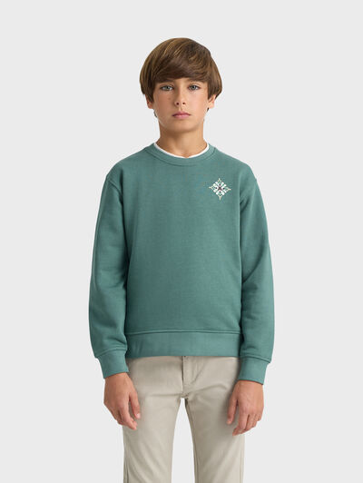 SUDADERA ETHNIC KIDS VERDE