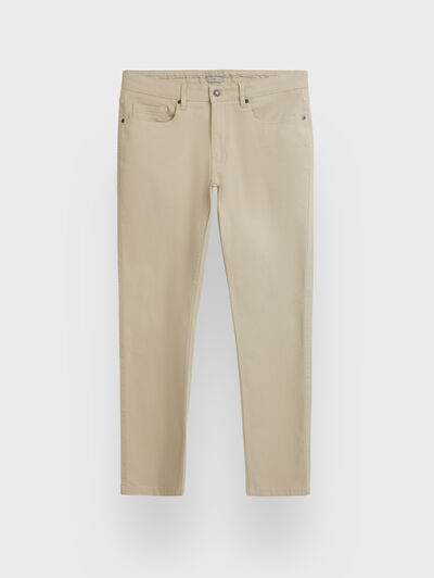 PANTALON MICRO 5PKT BEIGE