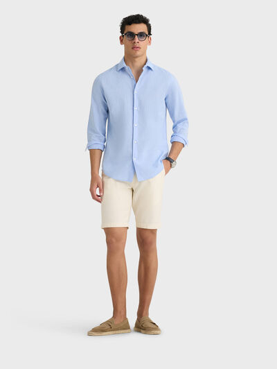 CAMISA LINO ALEX AZUL