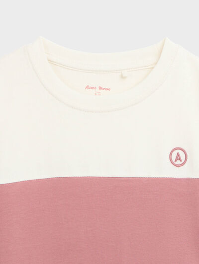 CAMISETA STRIPES KIDS ROSA