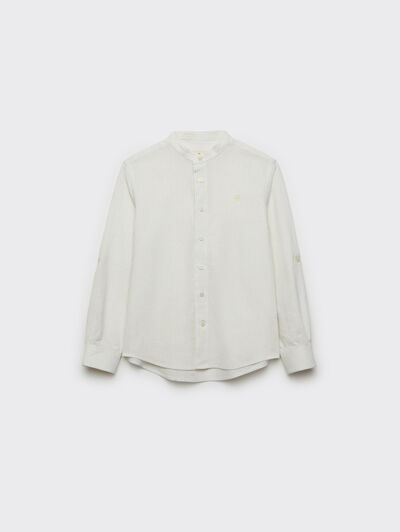 CAMISA LINO MAO KIDS AMARILLO