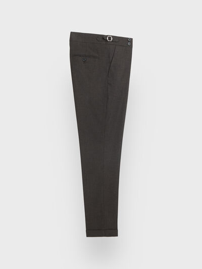 PANTALONES CAPOLUNGO BROWN MARR&Oacute;N