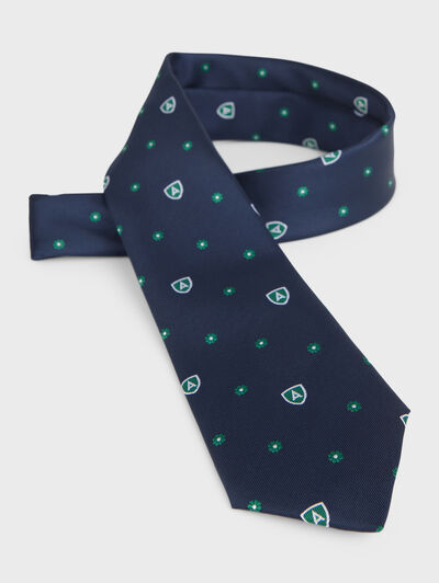 CORBATA JAQUARD MF AZUL MARINO