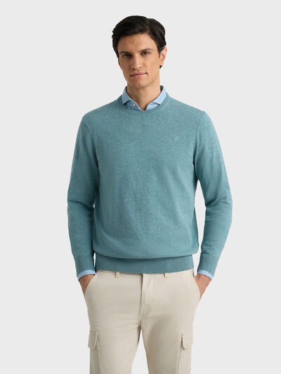 JERSEY ROUND NECK AZUL