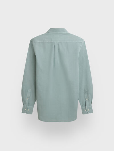 CAMISA POPELIN CELESTE