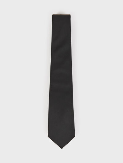 CORBATA LISA MATE NEGRO