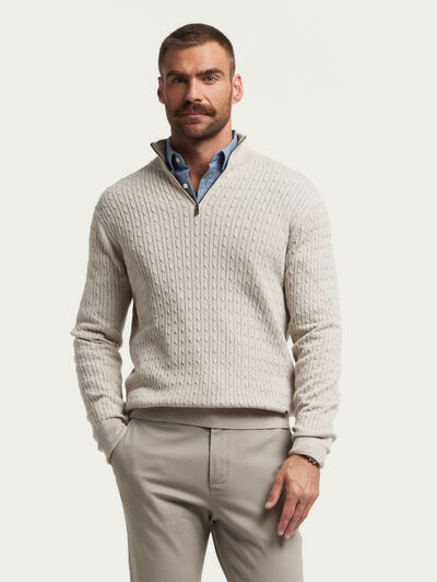 JERSEY BRAIDED BEIGE