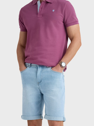 BERMUDA DENIM VUELTA CELESTE