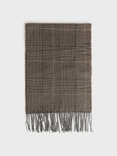 BUFANDA CHECKS MARRÓN