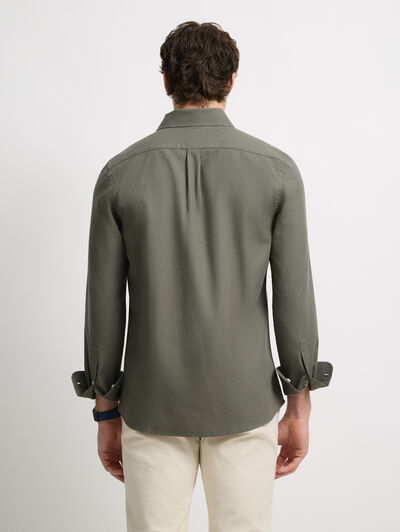 CAMISA TWILL PEACH VERDE