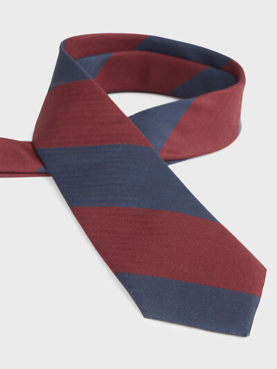 CORBATA PRINTED AZUL MARINO