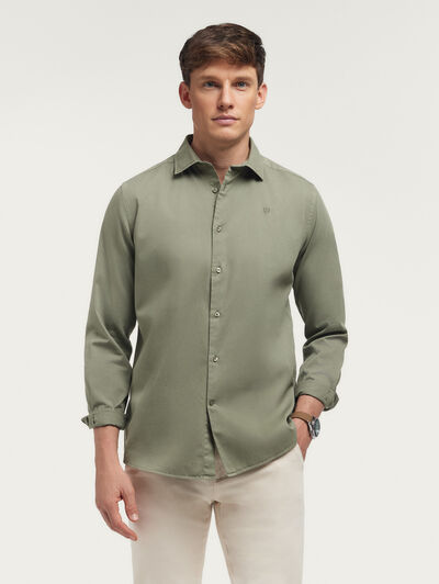 CAMISA TWILL DYE VERDE