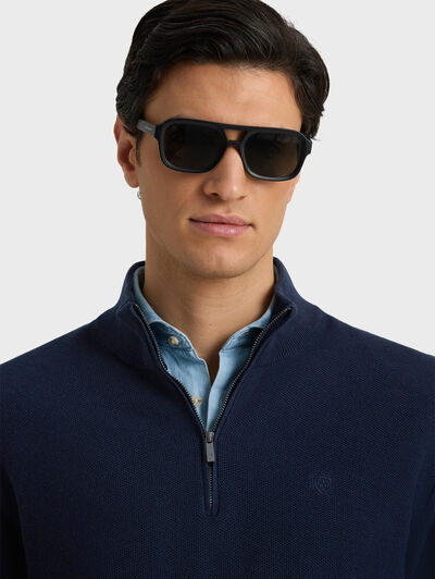 JERSEY CREMALLERA AZUL MARINO