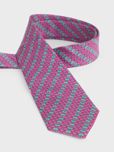 CORBATA PRINTED FUCSIA