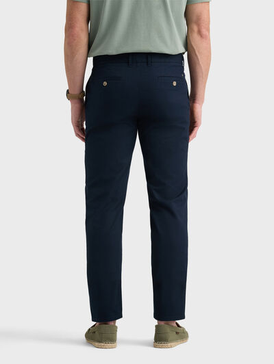 PANTALON OBLIQUE AZUL MARINO