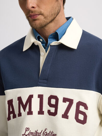 SUDADERA POLO 1976 AZUL MARINO