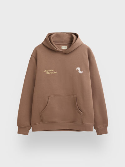 SUDADERA CAOS MARRÓN