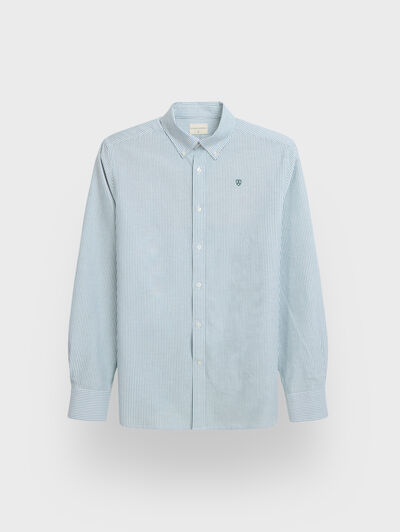 CAMISA OXFORD STRIPES VERDE