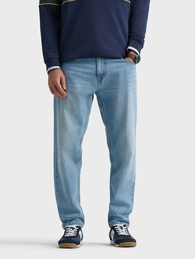 PANTALON DENIM RELAXED FIT CELESTE