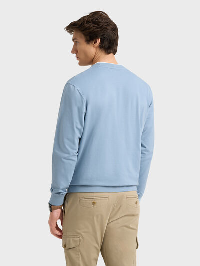 SUDADERA BASIC FANCY CELESTE