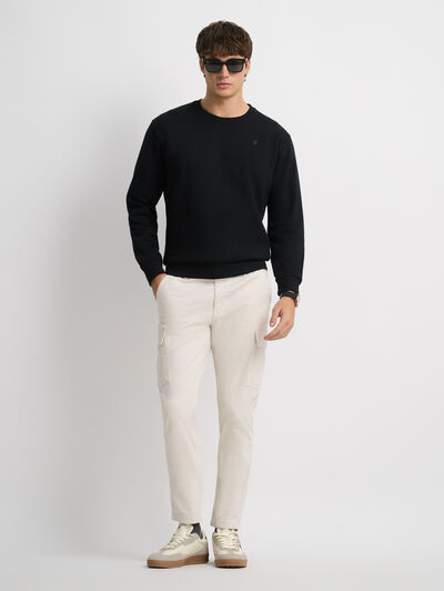 SUDADERA BASICA NEGRO