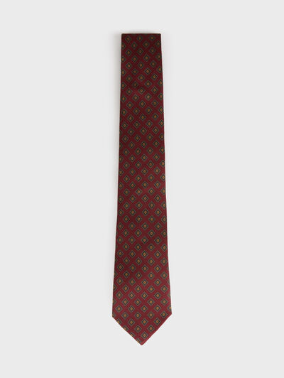 CORBATA PRINTED BURDEOS