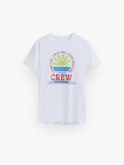 CAMISETA CREW BLANCO
