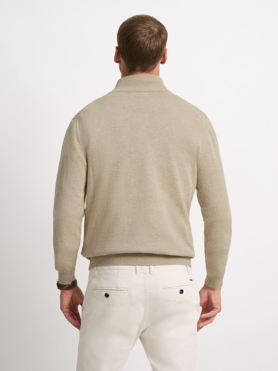JERSEY BUTTON COLLAR